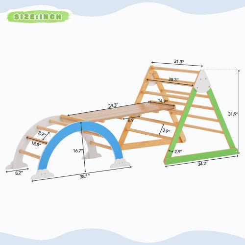 Wooden Climbing Triangle Toy