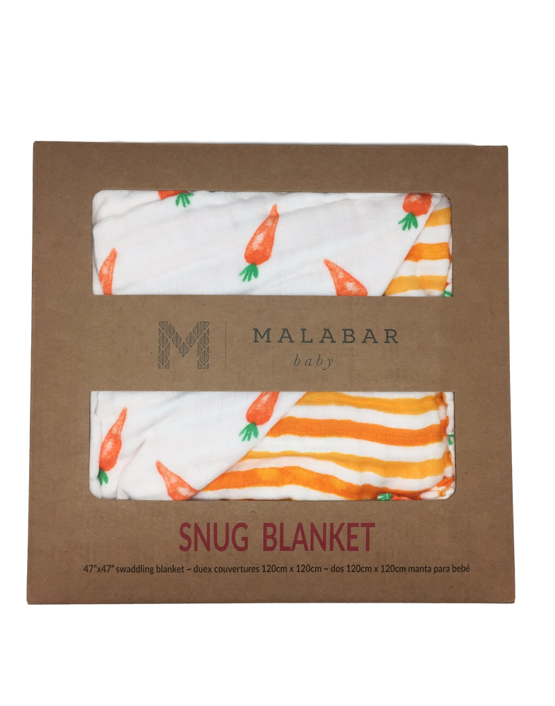 ORGANIC SNUG BLANKET - CARROTS