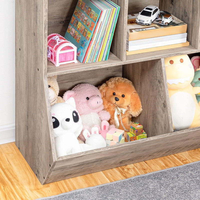 Kids Bookshelf, Bookcase Footboard, Toy Storage Cubby, Children'S Toy